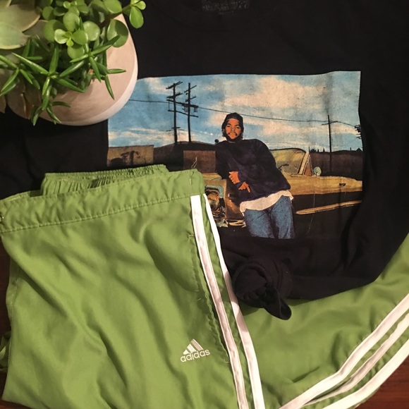 adidas Pants - Green Adidas Capris